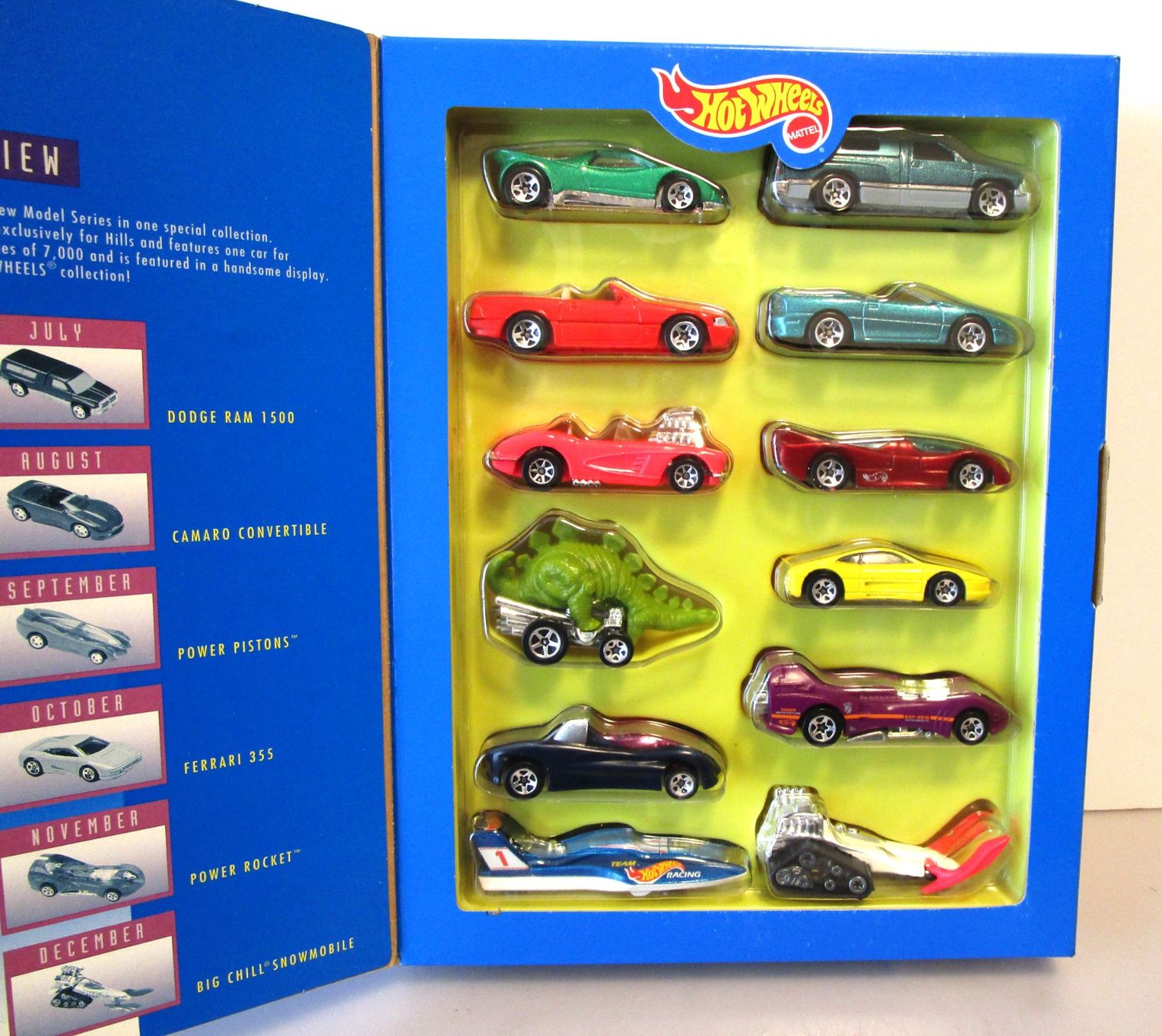 Hot Wheels Modellini d'auto: 12 HOT WHEELS COFFRET " HILLS 1995 " - 14065 – Nuovo e nell'imballaggio originale da Chêne-Bourg venduto da breno56 7