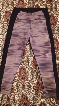 Schwarz-olive Sporttights