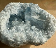wunderschöne Celestin Geode hellblau 2438g✨Top!