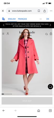 Traum-Wollmantel Kate Spade New York Gr.S   NEU