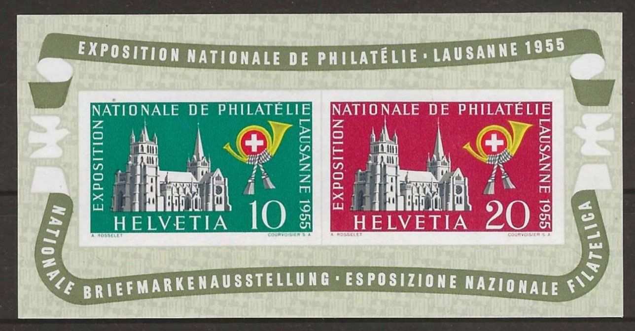 Alle Briefmarken: 1955 : Lausanner Block W35 - postfrisch ** – Neu (gemäss Beschreibung) aus Gümligen von Geniusbuy