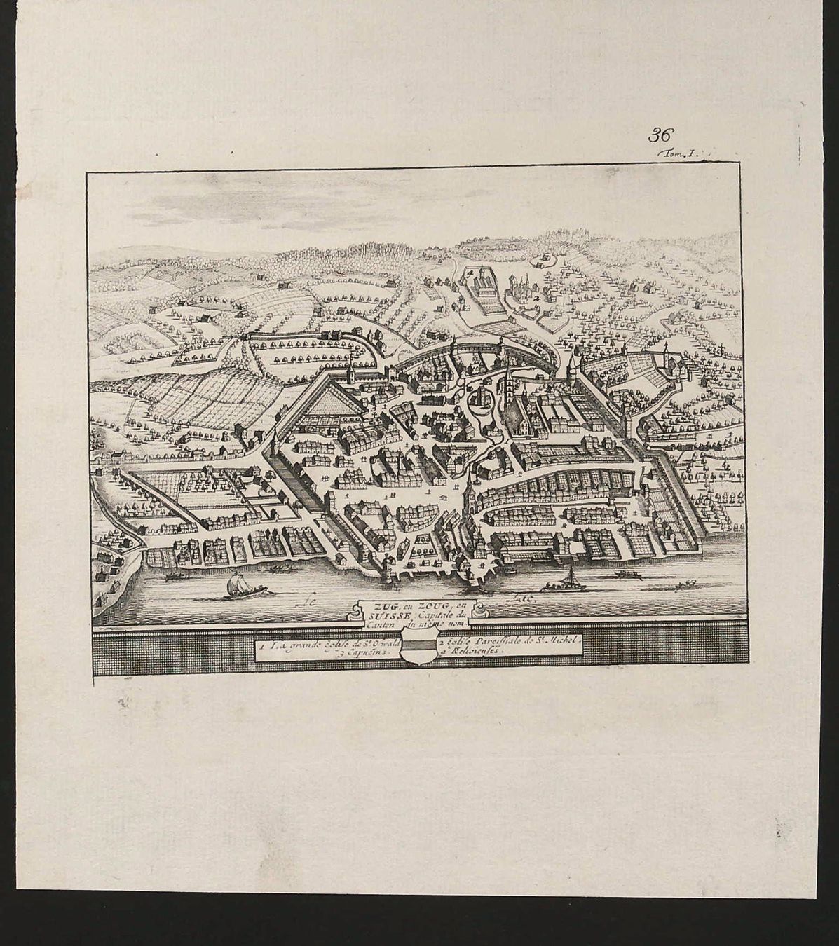Incisioni: Zug Originalkupferstich von 1778 – Usato da Rafz venduto da Helvet32