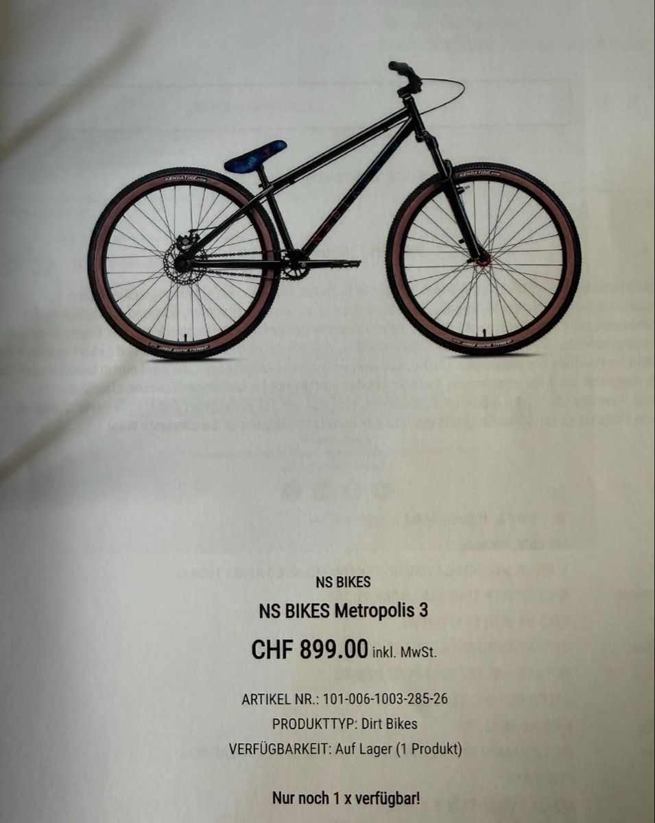 Vélos: NS BIKES Metropolis 3 – D'occasion à Steffisburg par Ray_Thomas 6