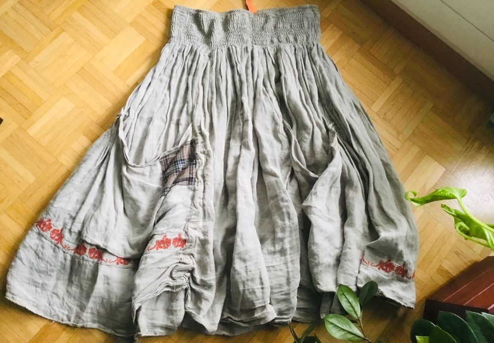 Jupe Et Compagnie - Taille 38, Noir/blanc/marron, Coton, Occasion En Très Bon état
