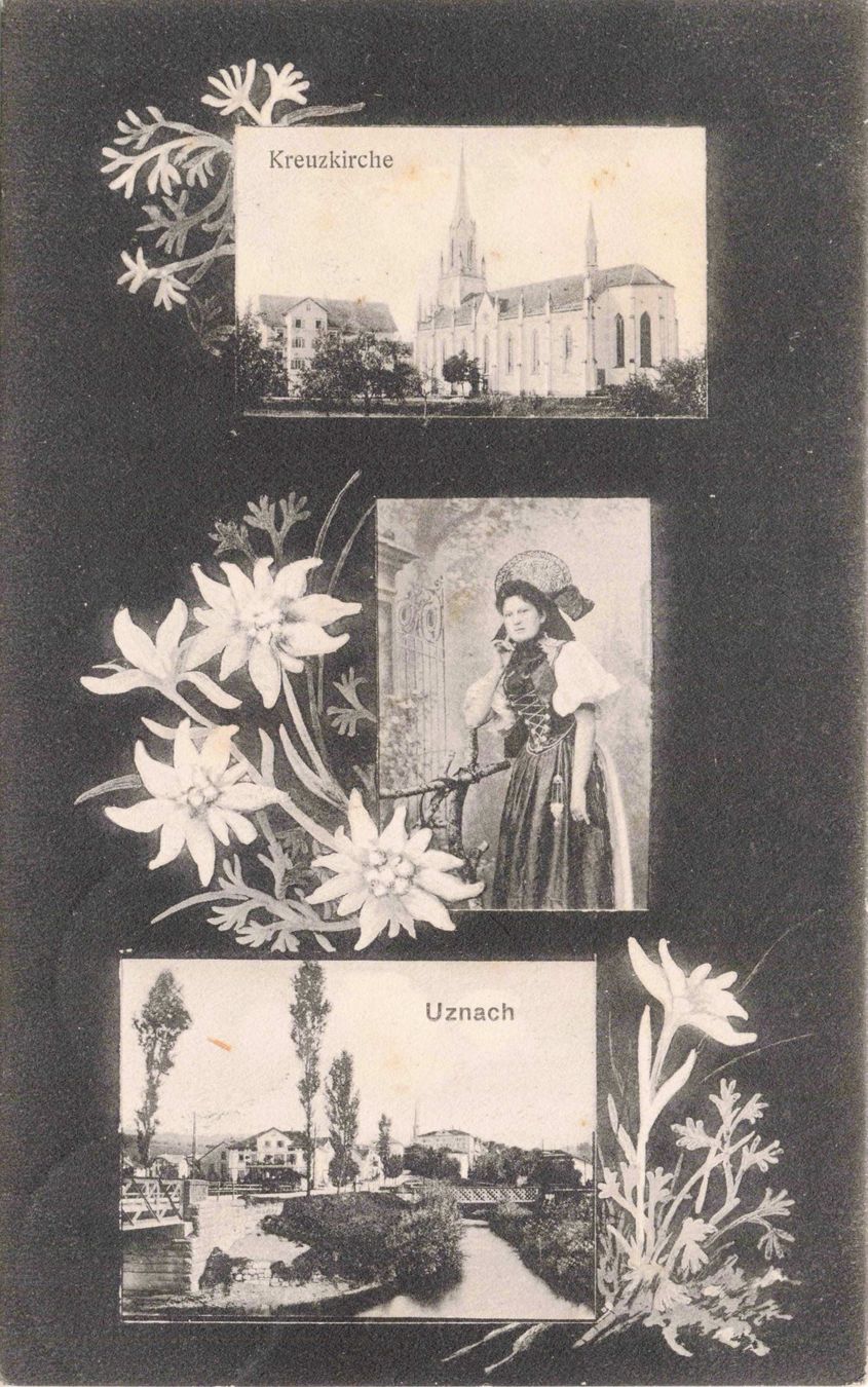 Cartoline postali: Kreuzkirche Uznach – Usato da Biasca venduto da Blenio71
