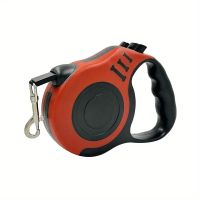 Rote Hunde Leine Roll-Leine 5m, Ausziehbar, Ergonomisch