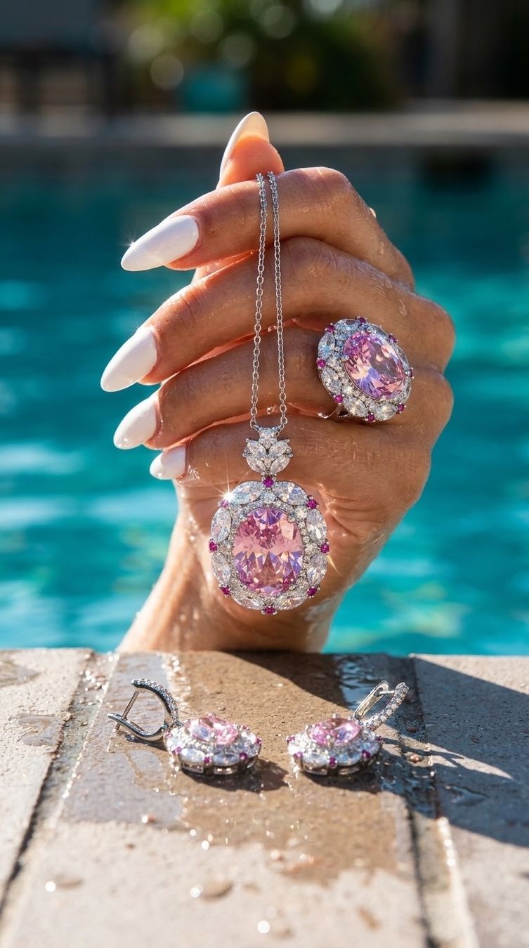 Sonstiger Schmuck: Parure de bijoux Rosé Impérial – Neu und originalverpackt aus St-Maurice von Sandrinette123