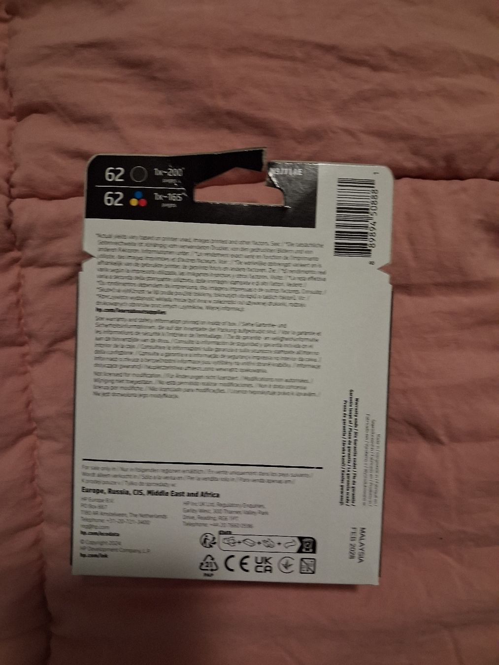 Druckerpatronen & Toner: HP 62 Black + Tri-colour 2-pack cartucce – Neu und originalverpackt aus Jona von MirkoAltad 1