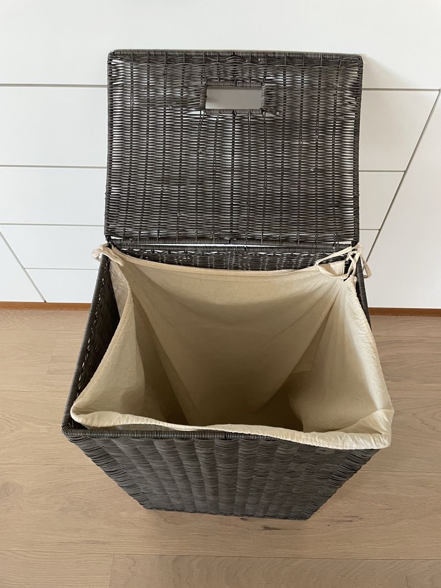 Wäschekörbe: Wäschekorb grau 40 x 30 x 65 – Gebraucht aus Bassersdorf von Marc13 1
