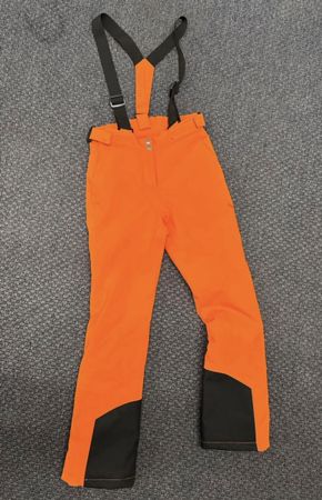 Damen Skihose Gr. 34 Orange mit Hosenträgern – neuwertig