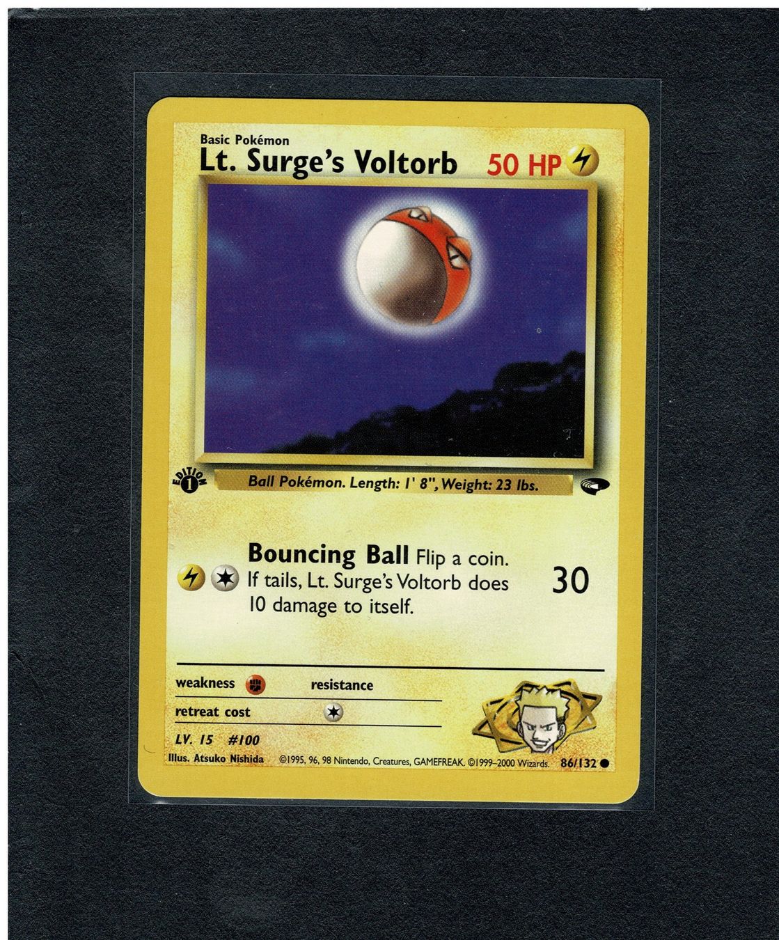 Pokémon Carte collezionabili: Lt. Surge's Voltorb - 1st edition Gym Challenge – Usato da Giubiasco venduto da rude01