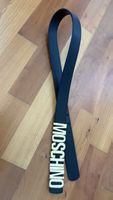 Gürtel Moschino schwarz Logo gold Grösse 105 42 cm