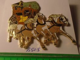 1 Grosser Postkutschen Pin Farbvariante Hemd Jacke (B505)