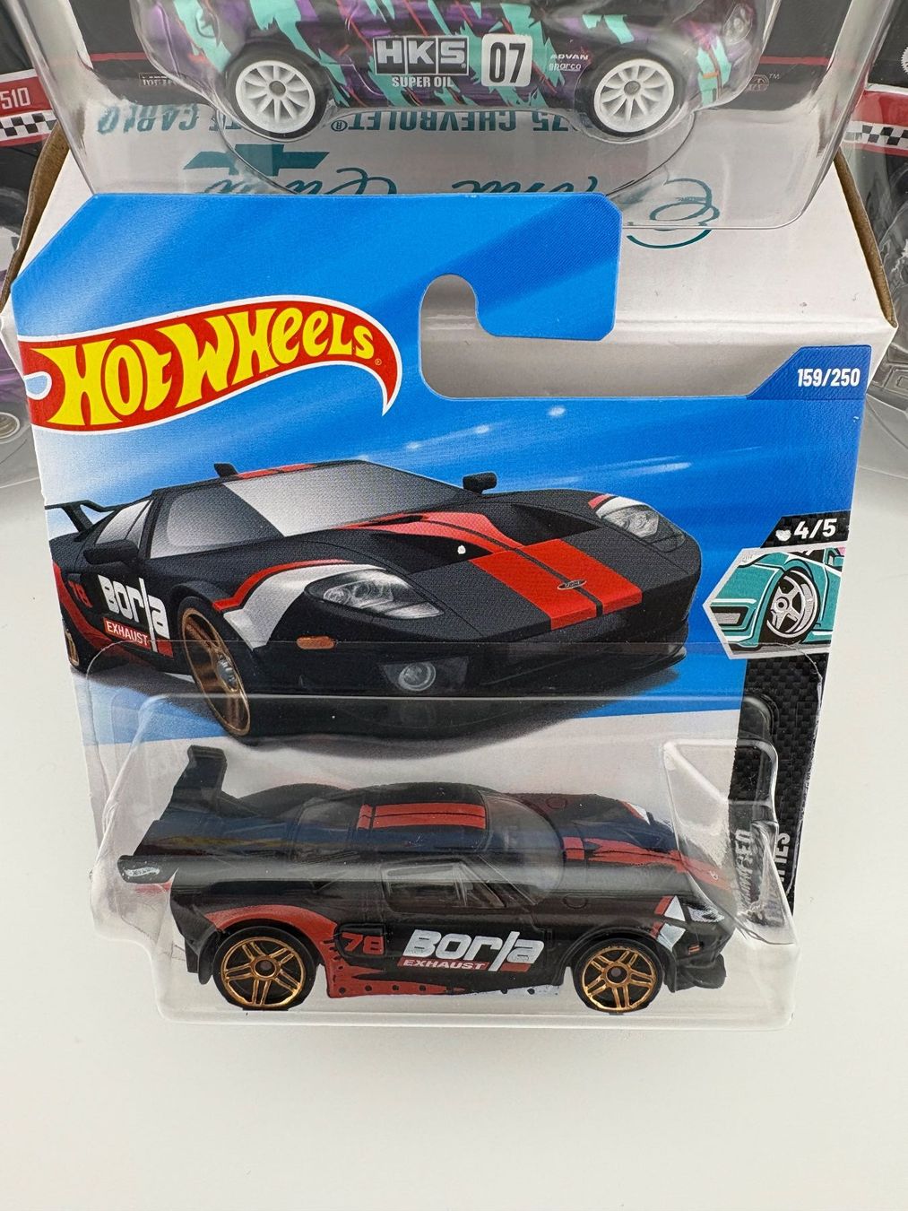 Hot Wheels Modellini d'auto: Hot Wheels Ford GT Borla - 2025 - 159/250 – Nuovo e nell'imballaggio originale da Flawil venduto da HeisseReifen 1
