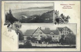 1911, WALZENHAUSEN, GASTHAUS u. PENSION z. SONNE
