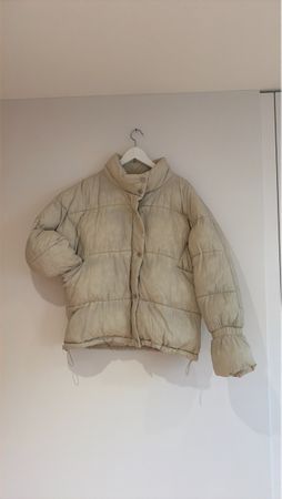 Daunenjacke beige 42 Steppjacke gebraucht