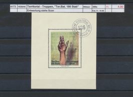 1939/45 Terrtorial - Truppen, "Ter. Bat. 186 Stab" - Block