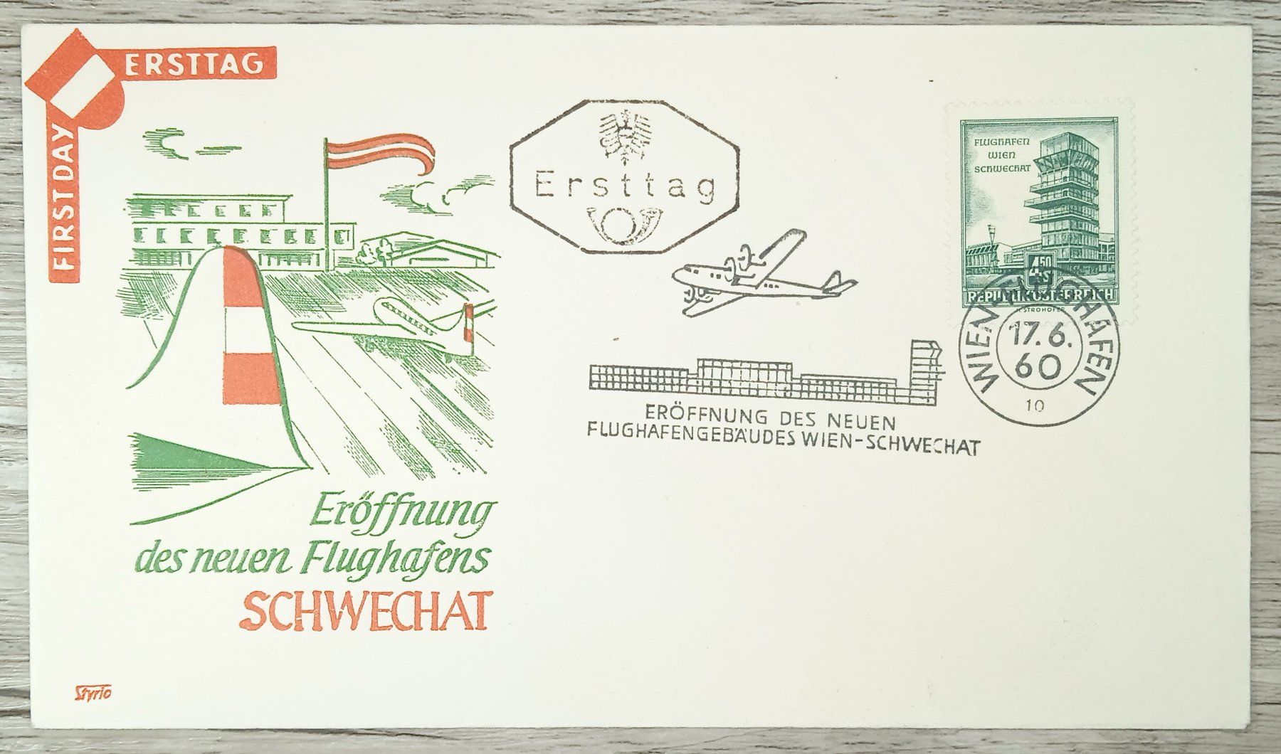 Tutti i francobolli: TR10 Enveloppe + Timbre Autriche 1960 – Usato da Cousset venduto da Patrick_Collections