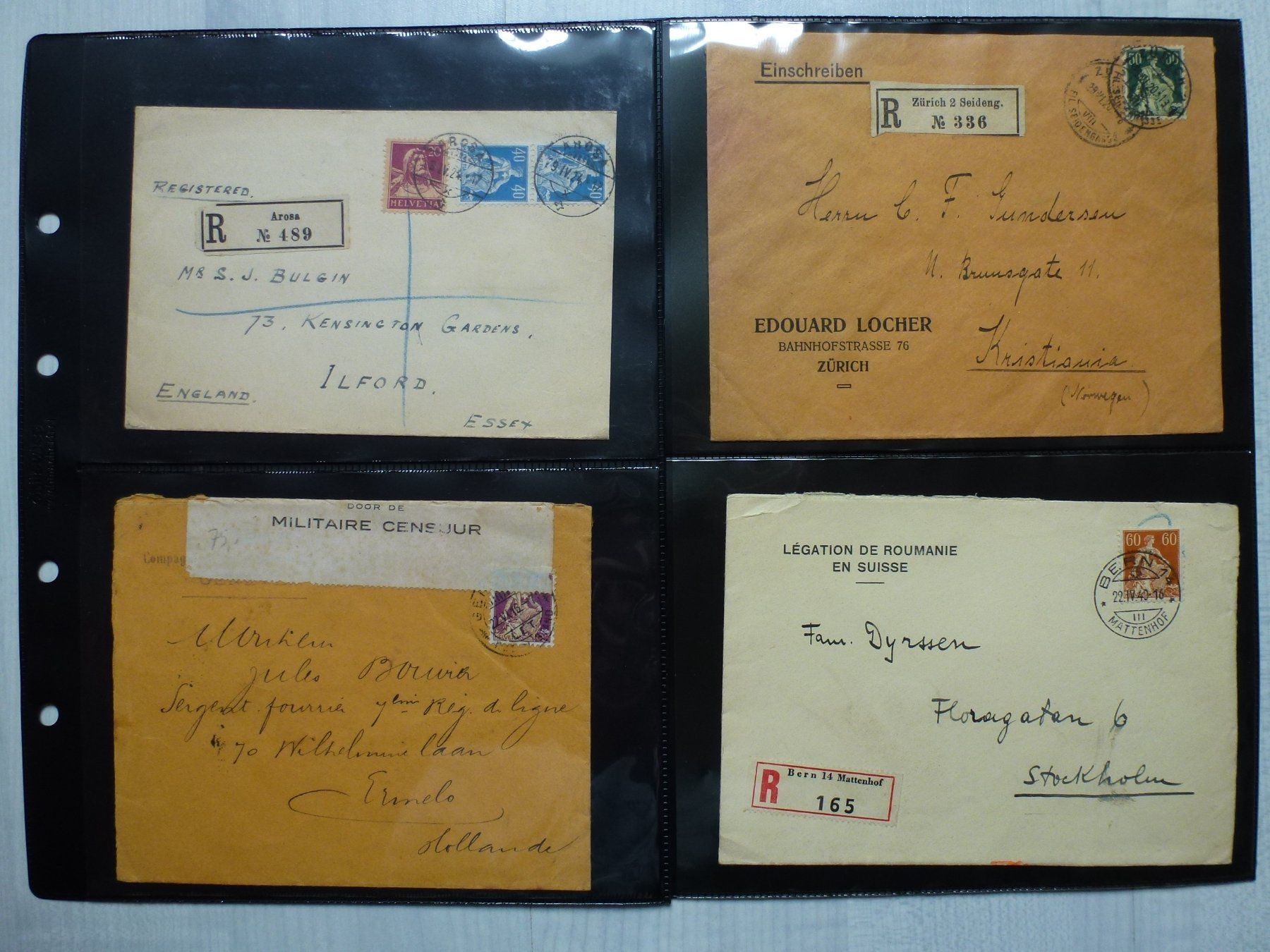 Tutti i francobolli: Lot ++ Interessante Schweizer Beleg-Sammlung ab 1909 – Usato da Walkringen venduto da Casablanca777 5