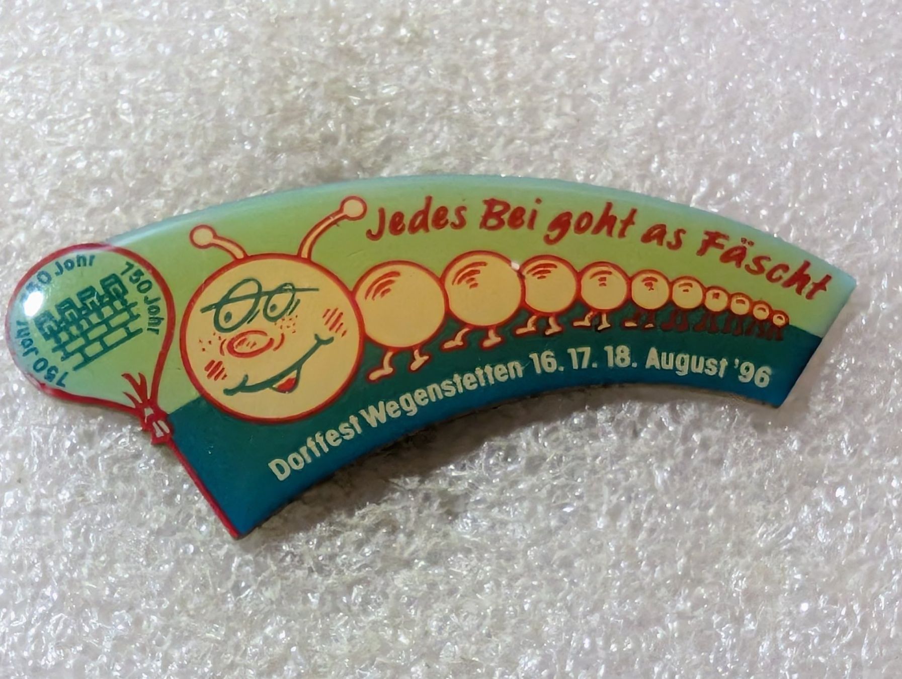 Placchette & Badge: Ansteckpin 81: Dorffest Wegenstetten 1996 – Usato da Oppligen venduto da Pin-Fall-Shop