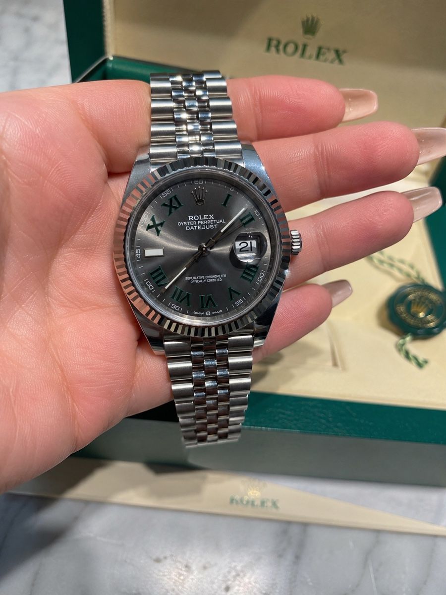 Rolex Uhren: Rolex Datejust Oyster Perpetual "Grau" Automatik – Neu (gemäss Beschreibung) aus Bern von hui_9vyf
