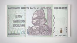 Banknote Simbabwe 50'000'000'000'000 Dollars 2008 UNZ