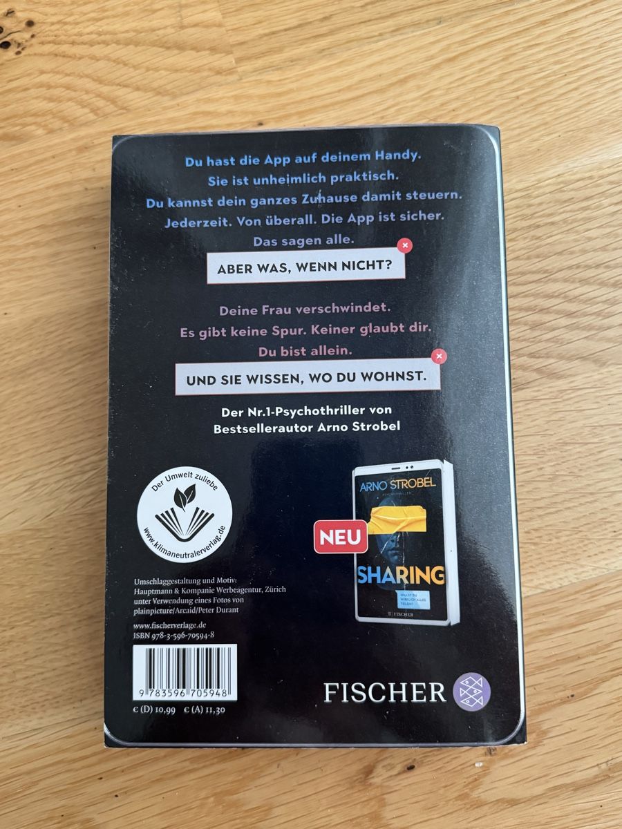 Libri: Arno Strobel - Die APP, Psychothriller, Taschenbuch – Usato da Basel venduto da Susana_ 1