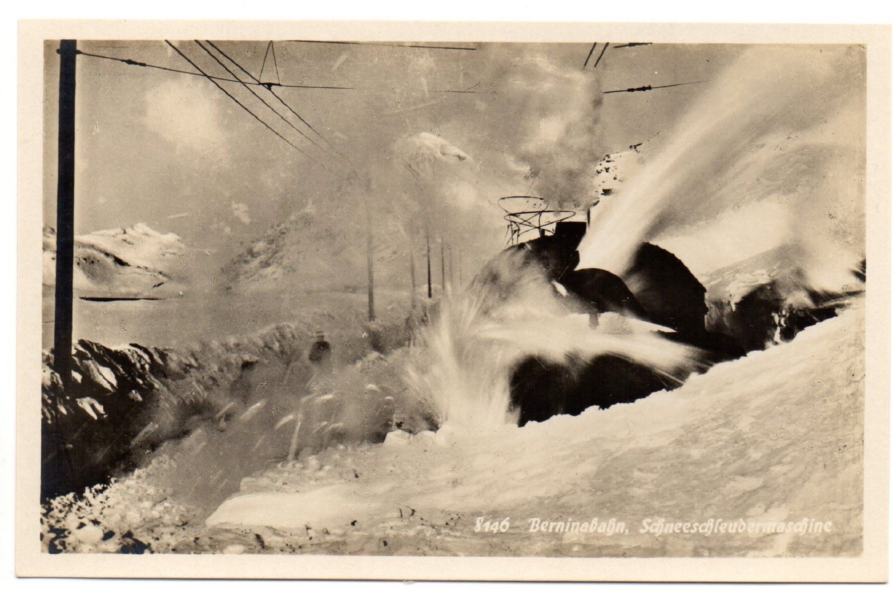 Cartoline postali: BERNINA-BAHN Schneeschleudermaschine – Nuovo (secondo la descrizione) da Jona venduto da philajona