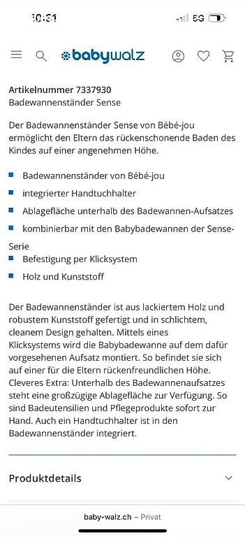 Vasche da bagno: Babybadewanne – Usato da Bottmingen venduto da sajul 1