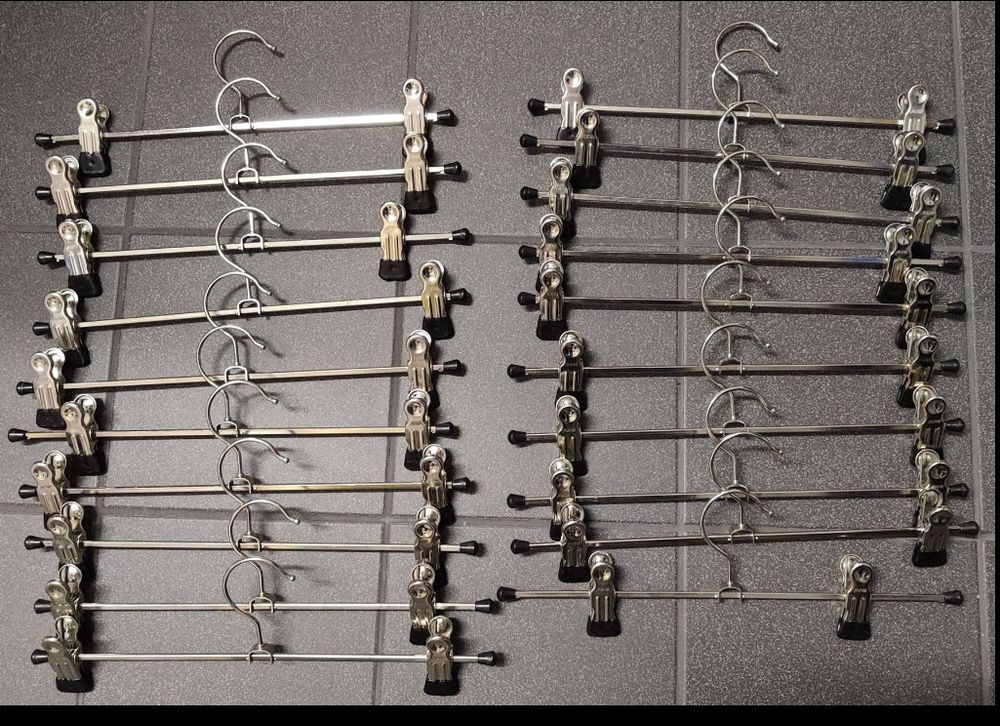 Apol Kleiderbügel Mit Clips Für 20 Kappen – Faltbar, 2 Stück, Aus Oxford-Stoff & Edelstahl
