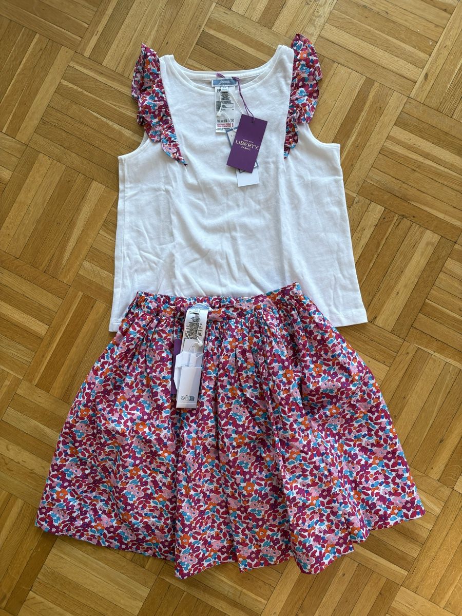 Jacadi Lotti & Set di vestiti: Jacadi Liberty Set skirt and top – Nuovo e nell'imballaggio originale da st prex venduto da magdalenaonline