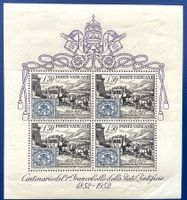 1952 VATIKAN Block 1 Postfrisch -100 Jahrestag Briefmarken