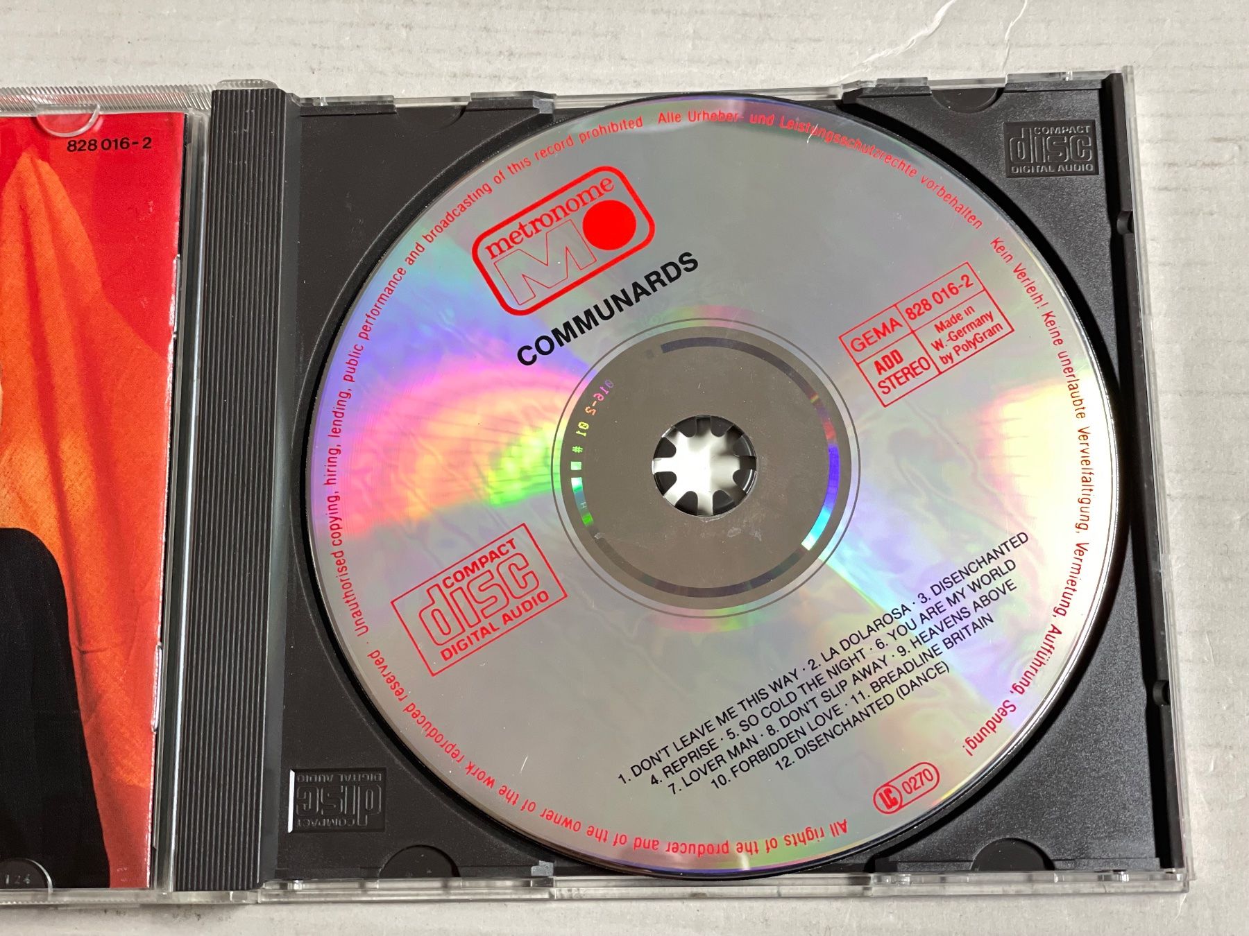 CD: Communards-Synth Pop – Usato da Muri b. Bern venduto da AdidasCollector 3