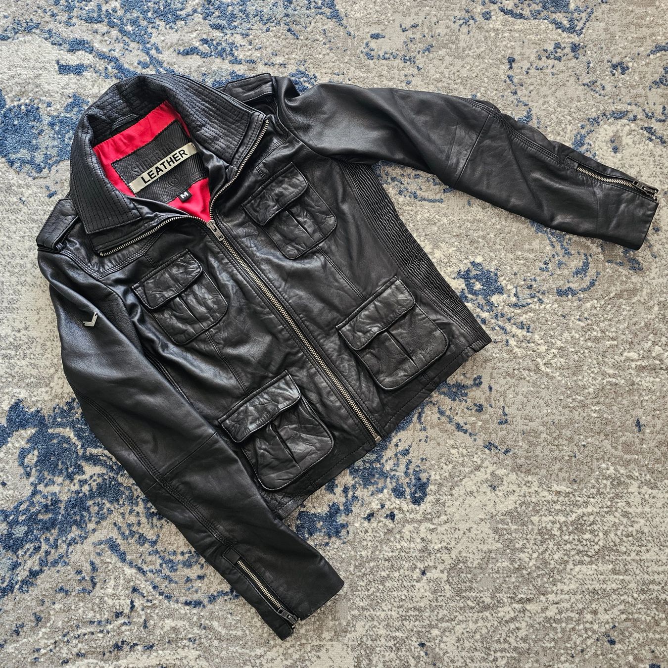 Jacken: Superdry Lederjacke M 100% Originale Damen – Gebraucht aus Matten b. Interl von Vanilla8 1
