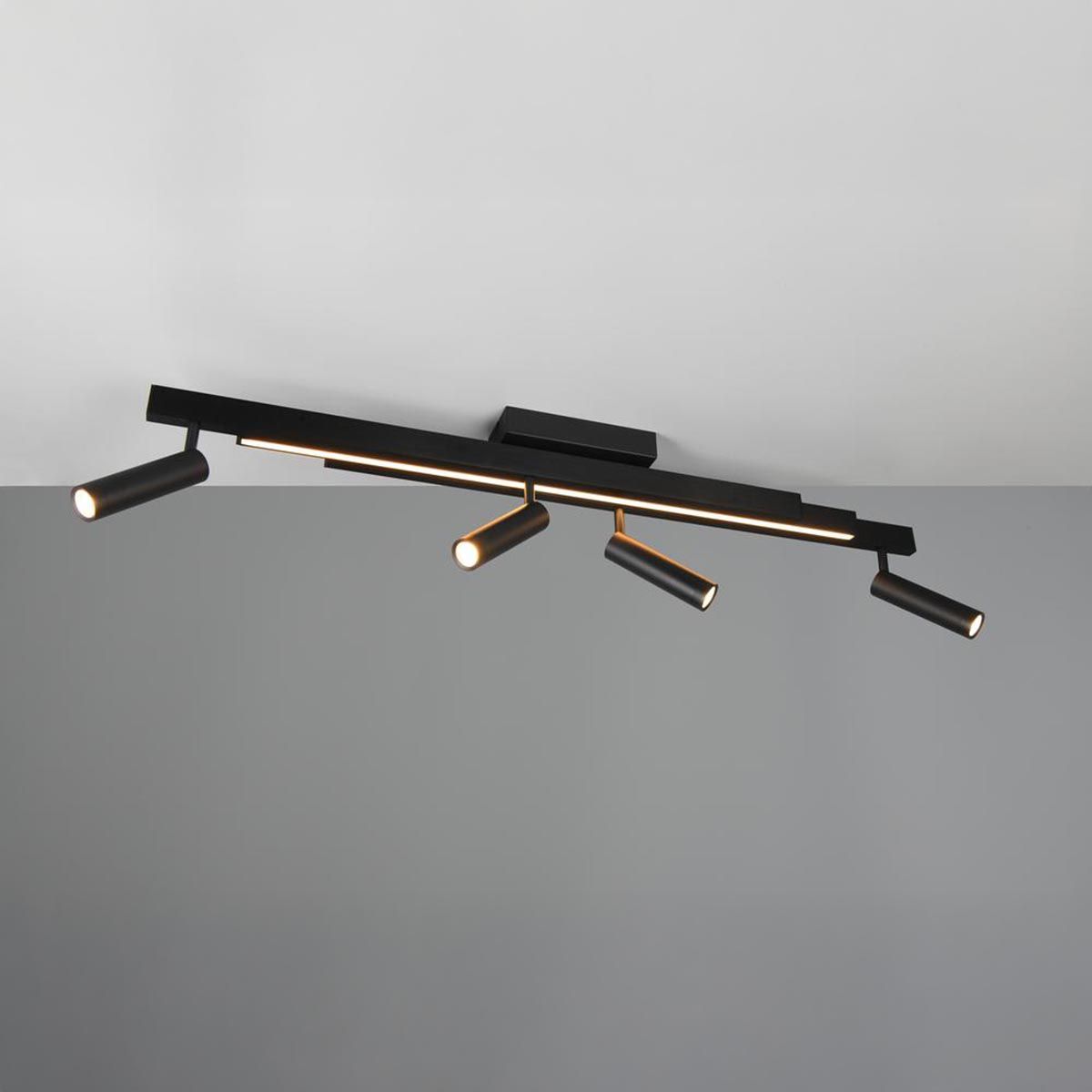 Kronleuchter & Deckenlampen: LED Deckenleuchte, Schwarz,133 cm x 8 cm – Neu (gemäss Beschreibung) aus Kreuzlingen von Smart-Light
