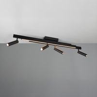 LED Deckenleuchte, Schwarz,133 cm x 8 cm