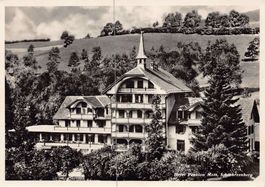 Schwarzenberg, Hotel Pension Matt, gelaufen 1960