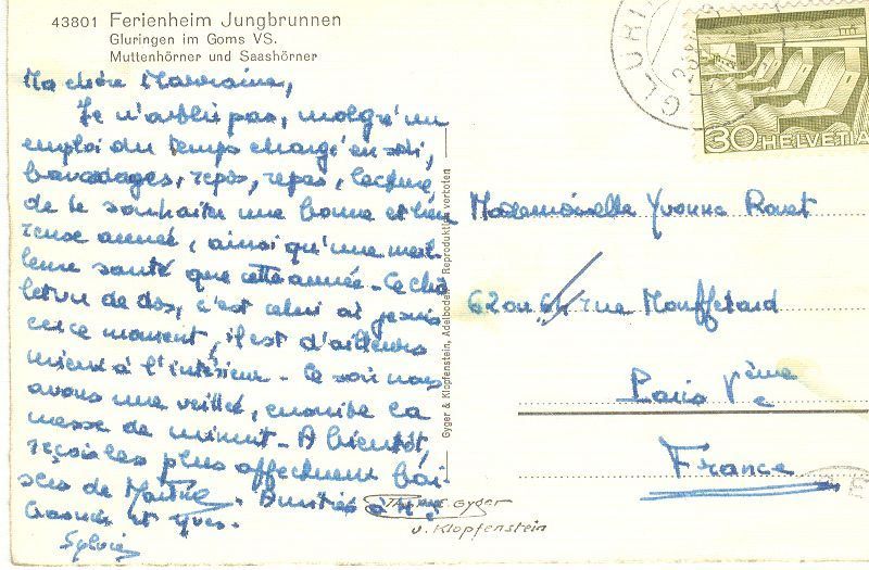 Ansichtskarten: Glurigen - Ferienheim Jungbrunnen +c1958 – Gebraucht aus Emmenbrücke von teestube 1