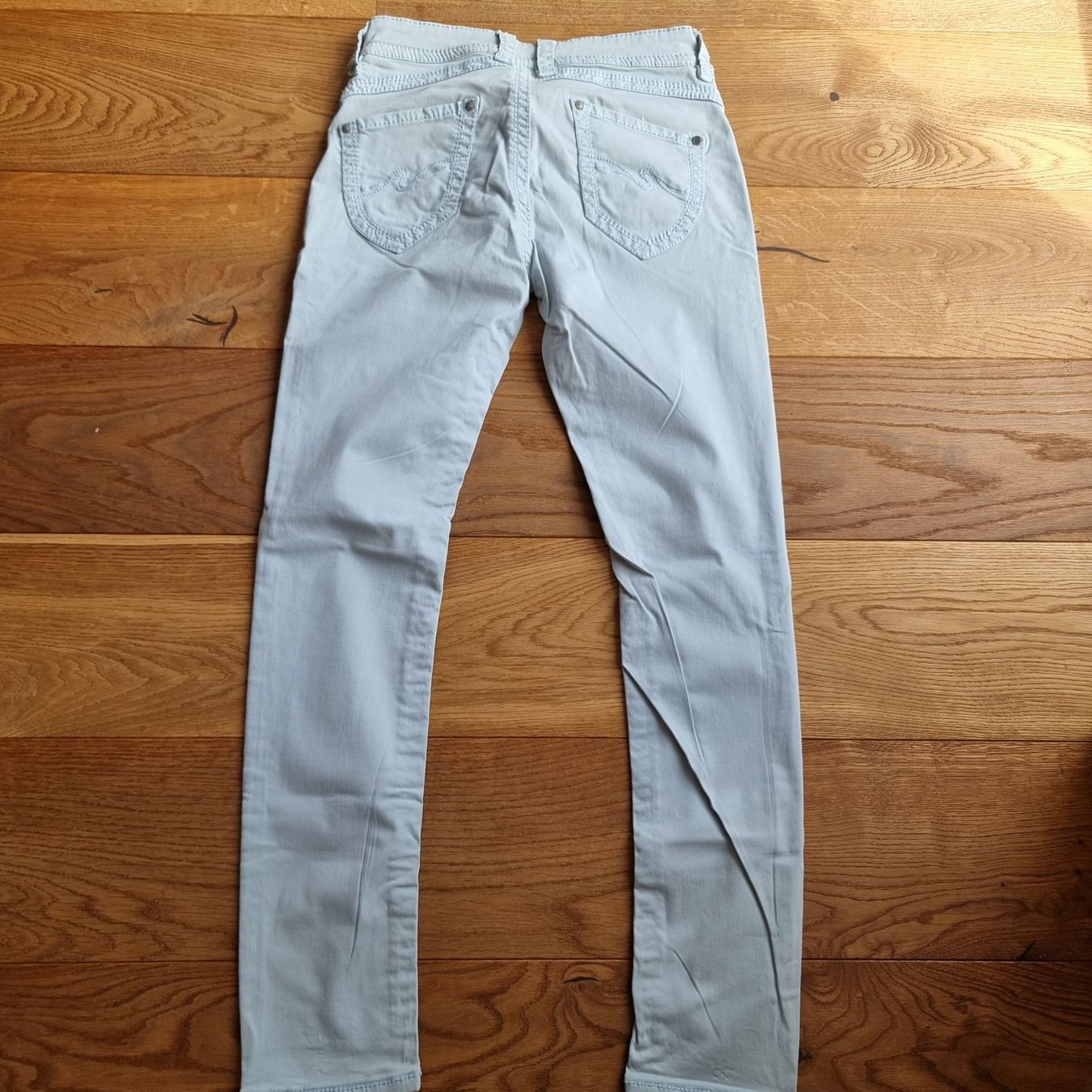 Pantaloni: Hellblaue, hose, damen, gr m, wie neu, blue monkey – Nuovo (secondo la descrizione) da Gammen venduto da home_brocki 1