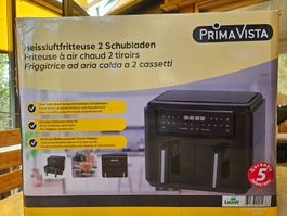 Heissluftfritteuse PrimaVista mit 2 Schubladen neu