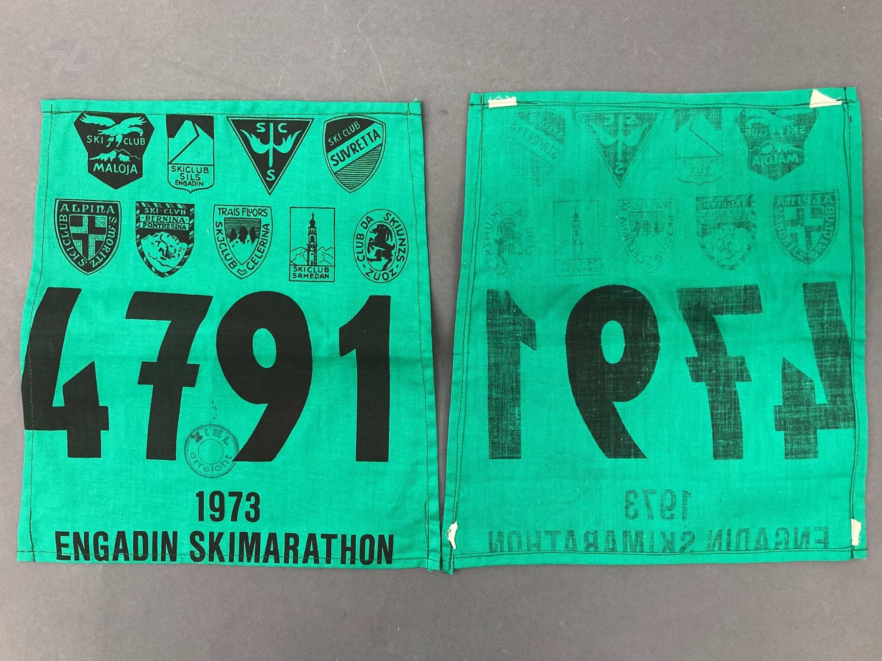 Sci: Startnummer Engadin Skimarathon 1973 Langlauf Ski Sport – Usato da Wetzikon ZH venduto da cyan74