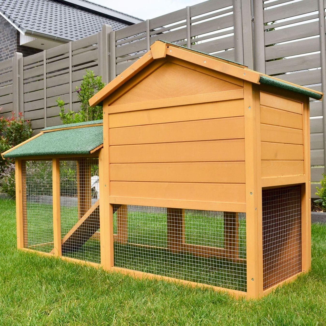 Gabbie, trasporto & Sicurezza: Hasenstall Hasenvilla 147 x 53 x 85 cm – Nuovo e nell'imballaggio originale da Bottighofen venduto da zaap 4