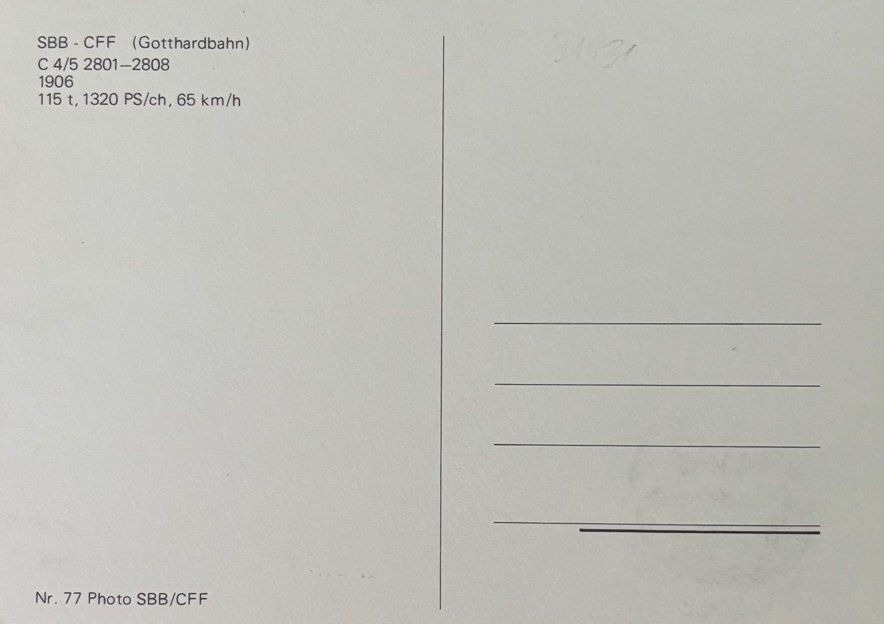 Cartoline postali: Maximumkarte, Philatelie, SBB, Lokomotive – Usato da Frauenfeld venduto da Merk52 1