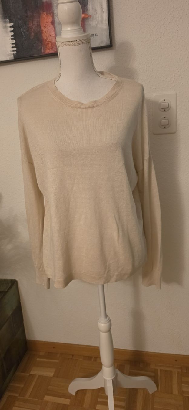 Max Mara Pullover & Sweatshirts: Max Mara Pullover beige leichtes Gestrick Gr M  – Gebraucht aus St. Gallen von mania03 1