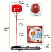 Kinder-Mini-Eisenstangen-Hebe-Basketballständer, NEU !