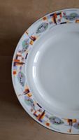 6 St. Art Deco Dessert-Teller, Bavaria 1940, Vintage, rar