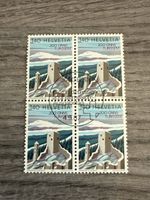 Schweiz Briefmarke 140 Helvetia Turissem Viererblock 1987