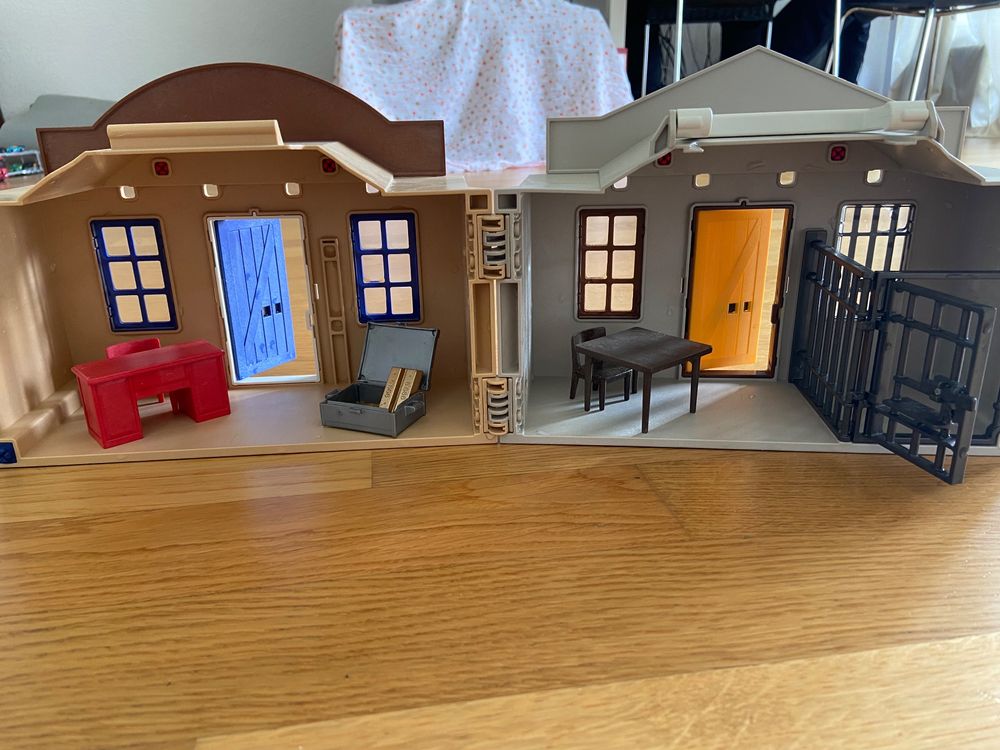 Lot PLAYMOBIL – Shérif Et Banque – Complet, Très Bon état