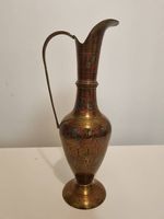 Orientalische Vintage-Kanne aus Messing/Kupfer