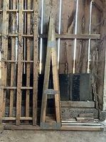 Piliers poteau en bois solide
